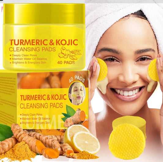 Turmeric Kojic Acid Exfoliating Cleansing Pads